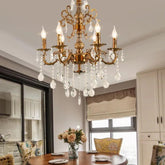 Beaded Candle Gold Vintage Chandelier - Clowas